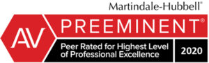Martindale-Hubbell Preeminent 2020 badge